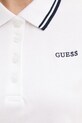 Тениска с яка Guess AMARYLLIS бял V5GP06.KCOK1