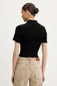 Дрехи Тениска с яка Tommy Jeans DW0DW20296 черен