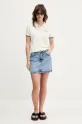 Polo majica s vunom Guess Jeans W5GR03.Z3HO2 bež SS25