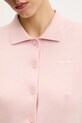 Guess Jeans tricou polo din amestec de lână roz W5GR03.Z3HO2