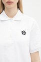 Kenzo polo de bumbac Boke Flower 2.0 alb FF52TS1604SB.01