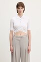 Bavlnené polo tričko Sportmax Shaker regular biela 2512361052600