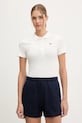 Lacoste polo bawełniane bawełna beżowy DF5377