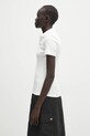 Bavlněné polo tričko Lacoste DF5377 béžová SS25