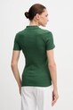 Odzież Lacoste polo bawełniane DF5377 zielony