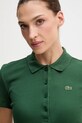 Lacoste polo bawełniane zielony DF5377