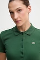 Lacoste polo de bumbac verde DF5377