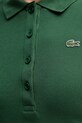 Lacoste polo bawełniane DF5377 zielony