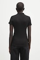 Îmbrăcăminte Lacoste polo de bumbac DF5377 negru