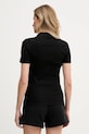 Îmbrăcăminte Lacoste polo de bumbac DF5377 negru