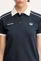 Тениска с яка adidas Originals x Sporty & Rich Polo тъмносин JL7198