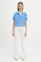 Sporty & Rich polo in cotone Src Terry TO001620302BL24 blu