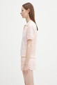 Sporty & Rich polo bawełniane Src Terry TO001620302ST65 różowy SS25
