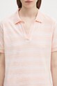 Sporty & Rich polo bawełniane Src Terry różowy TO001620302ST65