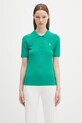 Sporty & Rich polo Src Ribbed Polo slim verde WS069620302GR37