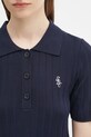 Sporty & Rich polo Src Ribbed Polo blu navy WS069620305BL106