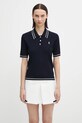 Sporty & Rich polo Src Mini Cable pozostałe granatowy TO068621302BL107