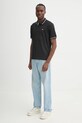 Хлопковое поло Tommy Jeans DM0DM20745 чёрный SS25