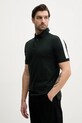 Памучна тениска с яка Armani Exchange зелен XM000307.AF10366