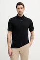 Памучна тениска с яка Armani Exchange щампа черен XM000307.AF10366