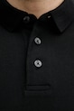 Памучна тениска с яка Armani Exchange XM000307.AF10366 черен