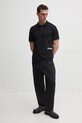 Bavlnené polo tričko Karl Lagerfeld 551230.745293 čierna SS25