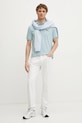 Karl Lagerfeld polo de bumbac 551224.745710 turcoaz SS25