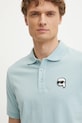 Karl Lagerfeld polo de bumbac turcoaz 551224.745710