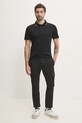 Bavlněné polo tričko Karl Lagerfeld 551200.745080 černá SS25