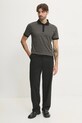 Βαμβακερό μπλουζάκι πόλο Karl Lagerfeld 551202.745084 γκρί SS25