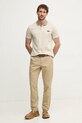 Тениска с яка Calvin Klein K10K113832 бежов SS25
