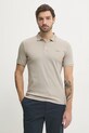 Calvin Klein polo bawełniane beżowy K10K113833
