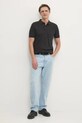 Calvin Klein polo de bumbac K10K113833 negru SS25