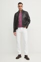 BOSS polo de bumbac 50532612 roz SS25
