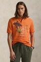 Pamučna polo majica Polo Ralph Lauren pamuk narančasta 710958250
