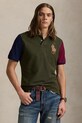Βαμβακερό μπλουζάκι πόλο Polo Ralph Lauren κανονικό πράσινο 710958777