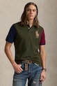 Pamučna polo majica Polo Ralph Lauren bez uzorka zelena 710958777