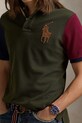 Βαμβακερό μπλουζάκι πόλο Polo Ralph Lauren πράσινο 710958777