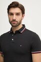 Tommy Hilfiger polo czarny MW0MW37346