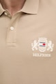 Хлопковое поло Tommy Hilfiger MW0MW37516 бежевый