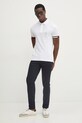 Tommy Hilfiger tricou polo MW0MW37518 alb SS25