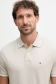Bavlnené polo tričko Tommy Hilfiger béžová MW0MW37522