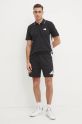 Βαμβακερό μπλουζάκι πόλο adidas Essentials JE6380 μαύρο SS25