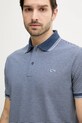 Bavlněné polo tričko Paul&Shark námořnická modř 25411226