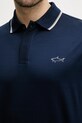 Bavlněné polo tričko Paul&Shark 25411301 námořnická modř