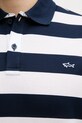 Памучна тениска с яка Paul&Shark C0P1228 тъмносин