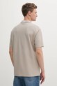 Памучна тениска с яка Armani Exchange XM000356.AF12758 бежов SS25