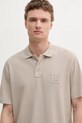 Дрехи Памучна тениска с яка Armani Exchange XM000356.AF12758 бежов