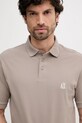 Armani Exchange polo bawełniane brązowy XM000367.AF13022.NOS