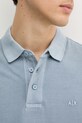 Бавовняне поло Armani Exchange XM000509.AF13055 блакитний
